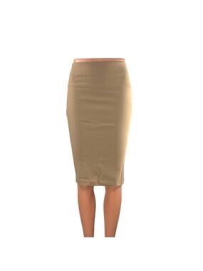 Top 10 USA Women's Beige Khaki High Waist Slit Fitted Pencil Mini Skirt Size XS